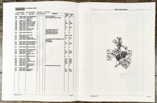Kubota B6000 B6000E B6000D Tractor Parts Assembly Manual Catalog Exploded Views - Image 4