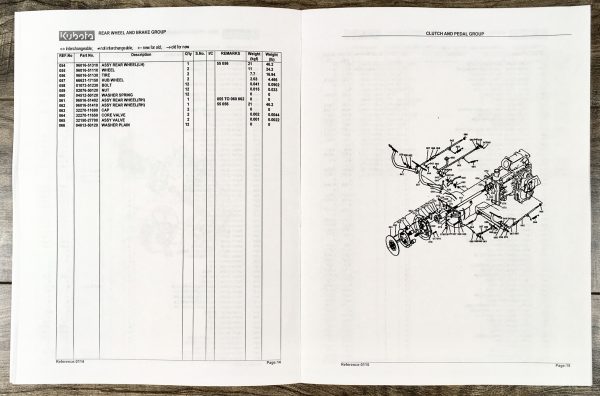 Kubota B6000 B6000E B6000D Tractor Parts Assembly Manual Catalog Exploded Views - Image 3