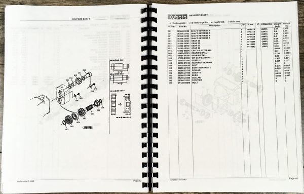 Kubota L275 Tractor Parts Assembly Manual Catalog Exploded Views Numbers - Image 3
