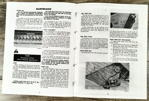 New Holland Haybine Mower 469 Owners Operators Manual Service Sickle Guard Bar - Image 5