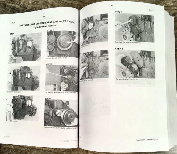 Case 621 Wheel Loader Service Manual Parts Catalog Operators Owners Repair Set - Image 31