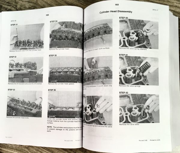 Case 621 Wheel Loader Service Manual Parts Catalog Operators Owners Repair Set - Image 32