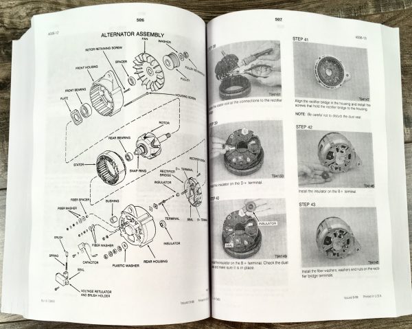 Case 621 Wheel Loader Service Manual Parts Catalog Operators Owners Repair Set - Image 27