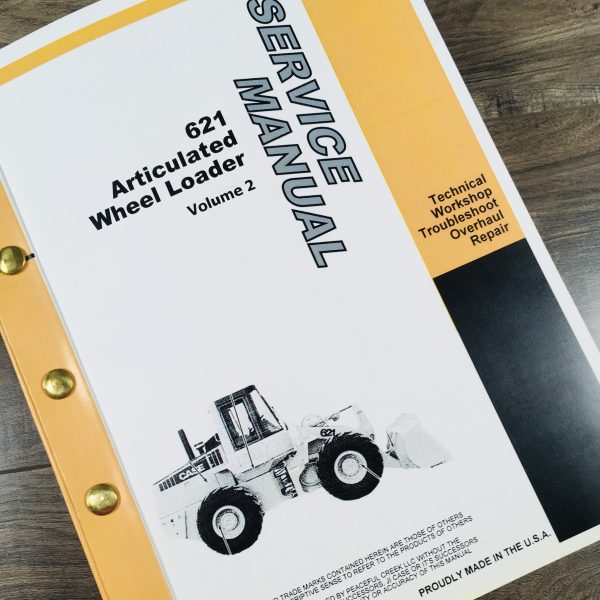 Case 621 Articulated Wheel Loader Service Repair Manual Shop Book Payloader - Image 13