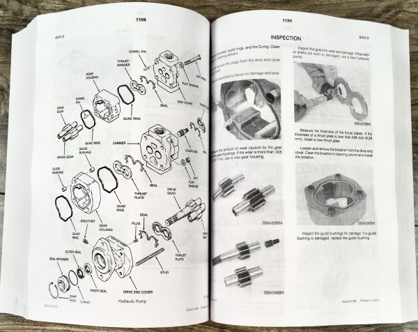 Case 621 Wheel Loader Service Manual Parts Catalog Operators Owners Repair Set - Image 30