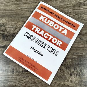 Kubota Kx101 Excavator V1902 Engine Service Manual Repair Shop Book