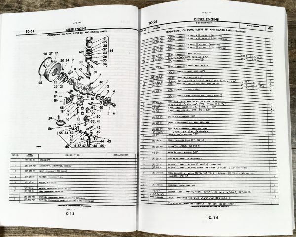Farmall 300 Tractor Gas Engine Service Parts Repair Catalog Book Manual Set - Image 10