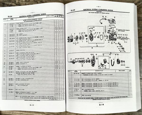 Farmall 300 Tractor Gas Engine Service Parts Repair Catalog Book Manual Set - Image 9