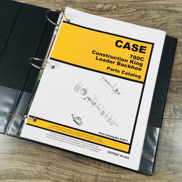 Case 780C Ck Tractor Loader Backhoe Parts Catalog Owners Operators Manual Set - Image 10