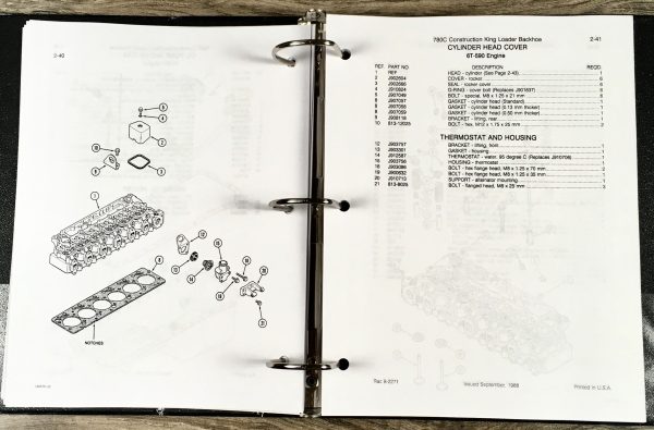 Case 780C Ck Tractor Loader Backhoe Parts Catalog Owners Operators Manual Set - Image 13