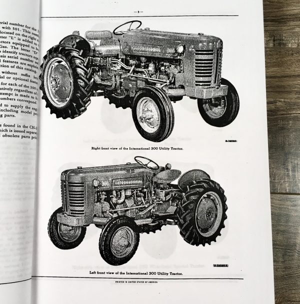 International Ih 300 350 Utility Tractor Parts Assembly Manual Catalog Numbers - Image 5