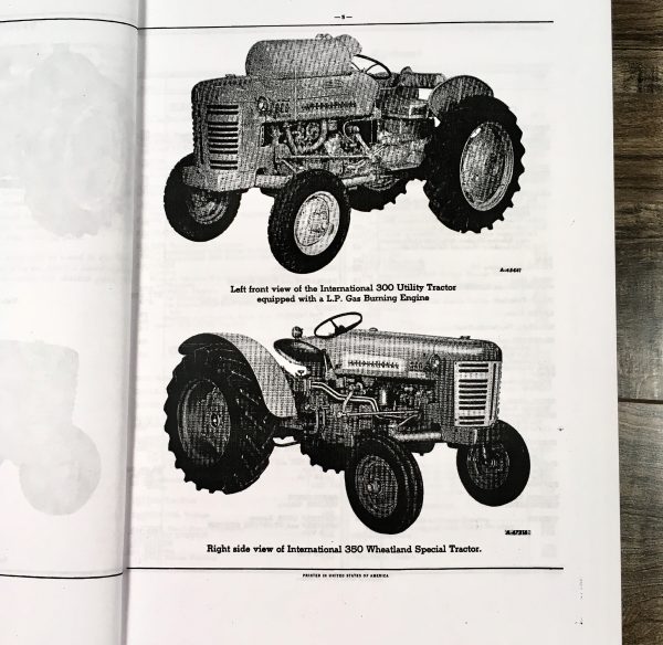 International Ih 300 350 Utility Tractor Parts Assembly Manual Catalog Numbers - Image 4