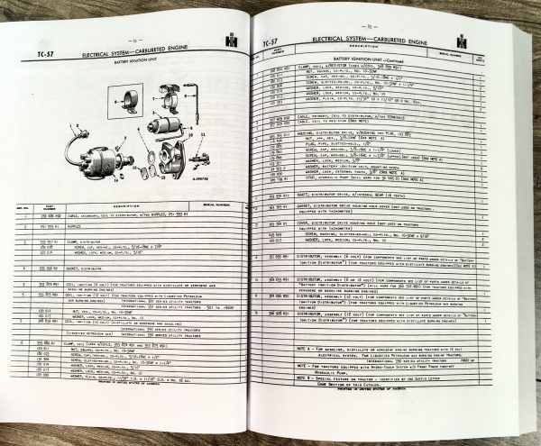 International Ih 300 350 Utility Tractor Parts Assembly Manual Catalog Numbers - Image 8