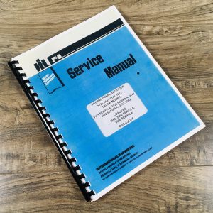 International 3121 & 3122 Series A Backhoe Service Repair Shop Manual Technical