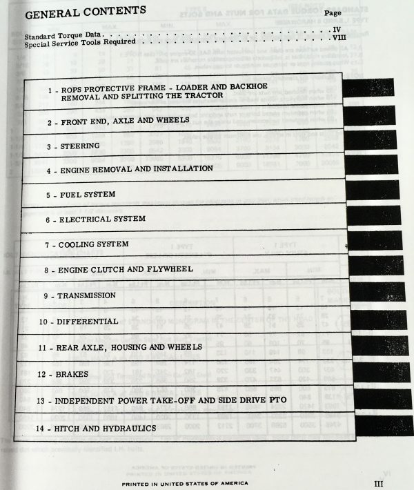 International 2400A 2400B 2500A 2500B Gas Tractor Service Manual Repair Shop - Image 4