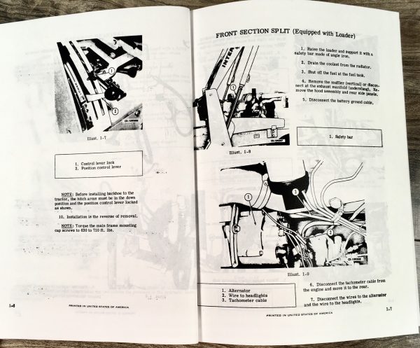 International 2400A 2400B 2500A 2500B Gas Tractor Service Manual Repair Shop - Image 11
