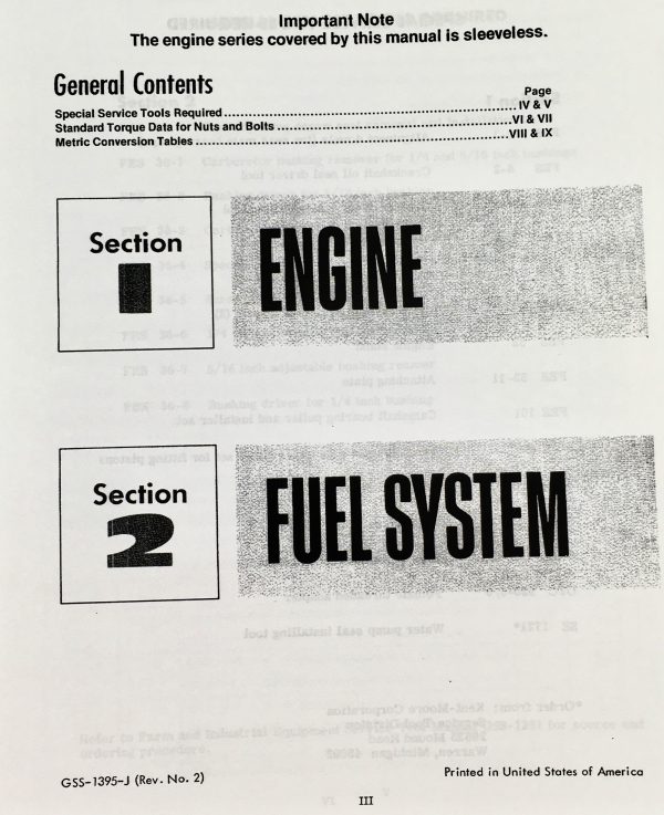 International 2400A 2400B 2500A 2500B Gas Tractor Service Manual Repair Shop - Image 3