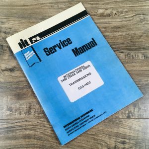 International 2400 2500A 3400 3500A Hydrostat Transmission Service Repair Manual