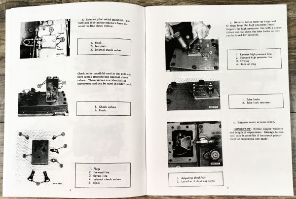 International 2400 2500A 3400 3500A Hydrostat Transmission Service Repair Manual - Image 4