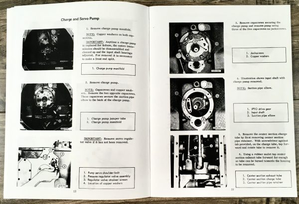 International 2400 2500A 3400 3500A Hydrostat Transmission Service Repair Manual - Image 5