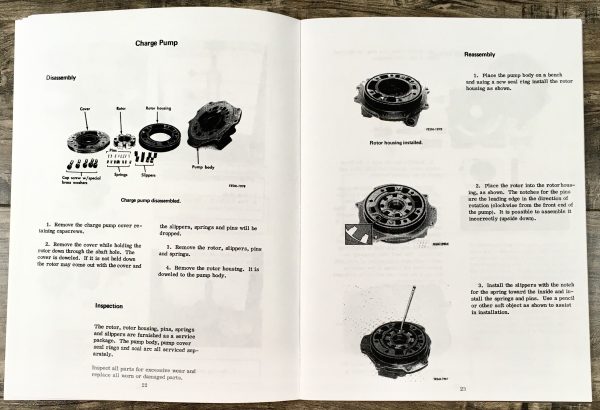 International 2400 2500A 3400 3500A Hydrostat Transmission Service Repair Manual - Image 6