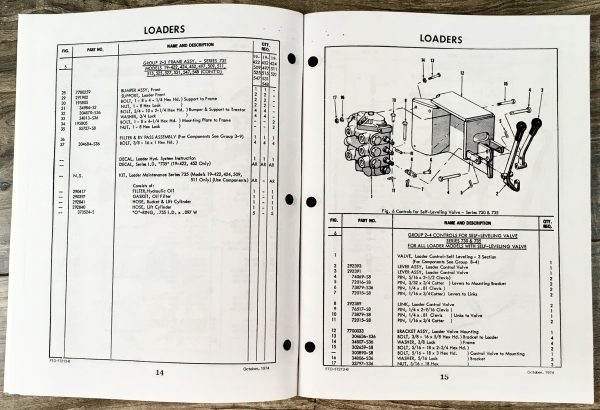 Ford 730 735 740 Loader Parts Manual Catalog Book Exploded View Assembly - Image 7