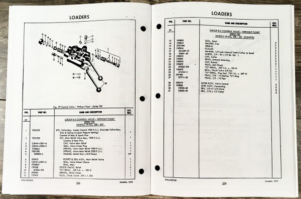 Ford 730 735 740 Loader Parts Manual Catalog Book Exploded View Assembly - Image 6