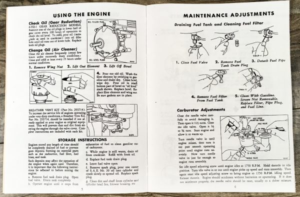 Briggs & Stratton Model 8 Repair Manual Parts Owners Service Operators 8F Bs - Image 3