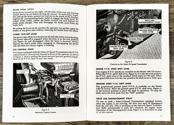 Ford 1801-D 1811-D 1821-D 1841-D Diesel Industrial Tractor Operators Manual - Image 8