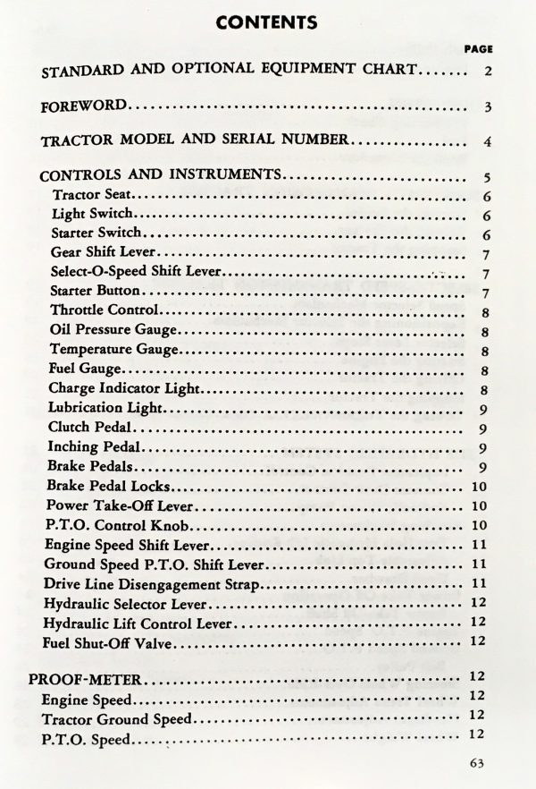 Ford 1801-D 1811-D 1821-D 1841-D Diesel Industrial Tractor Operators Manual - Image 4