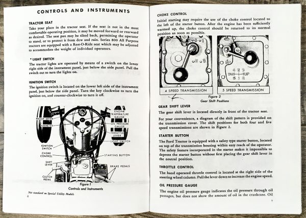 Ford 640 650 660 820 850 860 Tractor Owners Operators Manual Maintenance New - Image 7