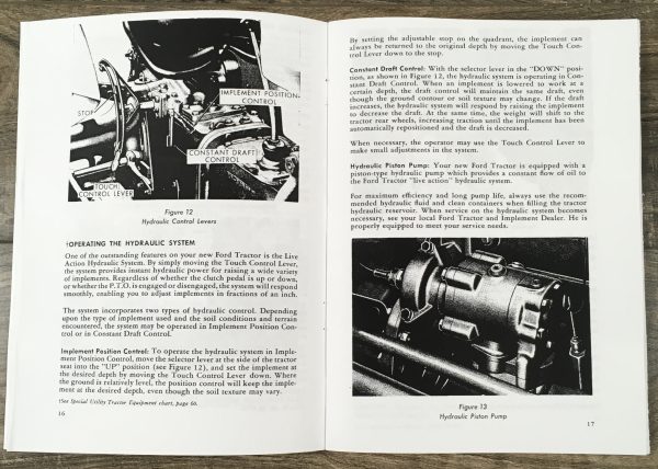 Ford 640 650 660 820 850 860 Tractor Owners Operators Manual Maintenance New - Image 6