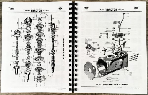 Ford Naa 501 600 700 800 900 1801 Tractor 1953-1959 Master Parts Manual Catalog - Image 3
