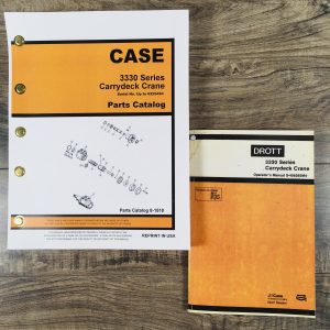 Set Case Drott 3330 Series Carrydeck Crane Parts Operators Manuals Up To 6225494