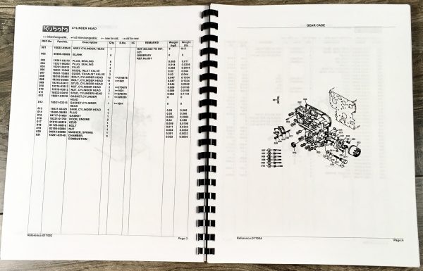 Kubota B8200 Dp Tractor Parts Assembly Manual Catalog Exploded Views Numbers - Image 4