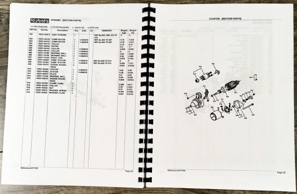 Kubota B8200 Dp Tractor Parts Assembly Manual Catalog Exploded Views Numbers - Image 6