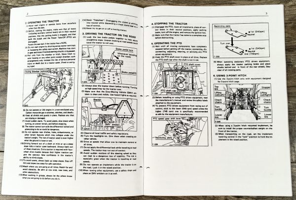Kubota Model B8200 Tractor Operators Owners Manual New Print Maintenance Diesel - Image 4