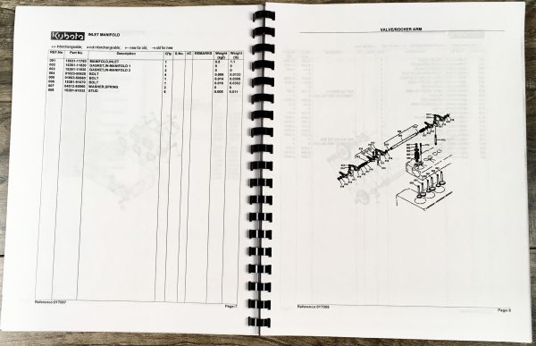 Kubota B8200Hst Dp Tractor Parts Assembly Manual Catalog Exploded Views Numbers - Image 5