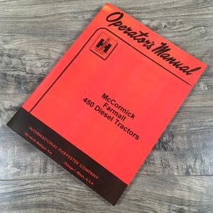 Farmall 450 Diesel Tractors Operators Owners Manual International Ih Fuel Pump