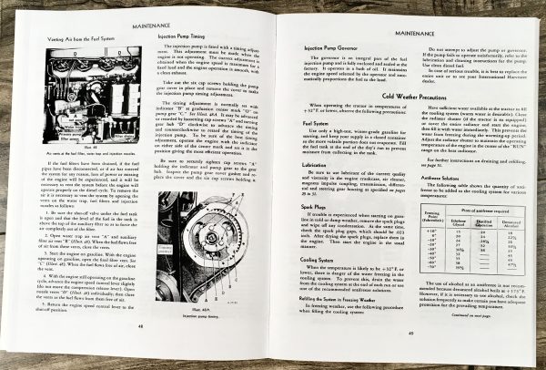Farmall 450 Diesel Tractors Operators Owners Manual International Ih Fuel Pump - Image 9