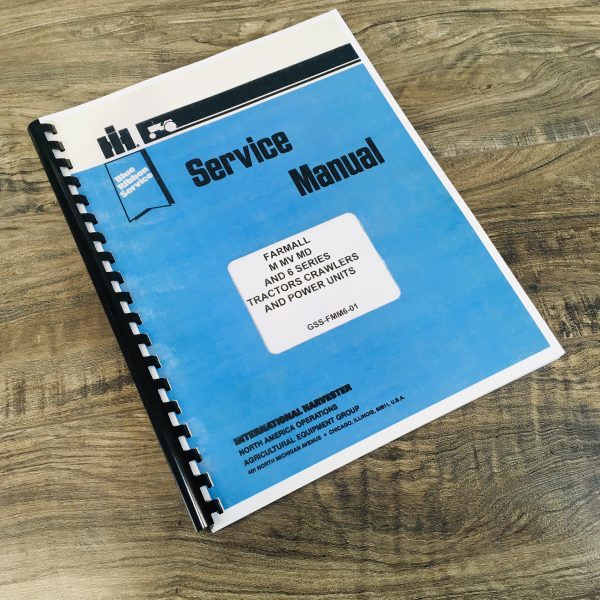 Farmall Os-6 Osd-6 Tractor Service Manual Shop Repair International Mccormick
