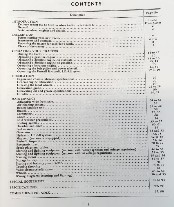 Farmall M Mv Tractor Service Manual Set Owner Operator Repair Shop Parts Catalog - Image 15