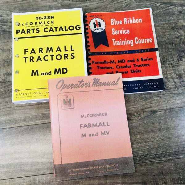 3 Farmall M Mv Service Parts Operators Manuals Owners Service International Ih