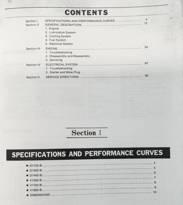 Kubota L2250D L2250Dt L2250Dt-Gst Tractor D1302 D1402 Engine Service Shop Manual - Image 2