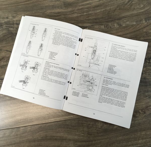 Kubota L2250D L2250Dt L2250Dt-Gst Tractor D1302 D1402 Engine Service Shop Manual - Image 5