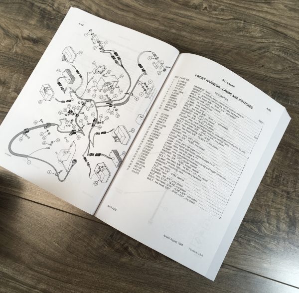 Case 621 Wheel Loader Service Manual Parts Catalog Operators Owners Repair Set - Image 21