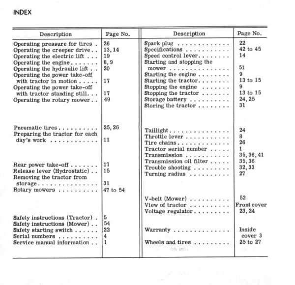 International Cub Cadet Tractor Model 149 Owner Operators Manual Lawn Mower - Image 3