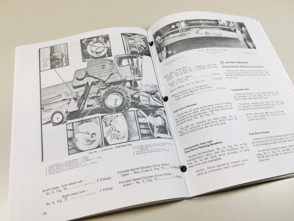 Massey Ferguson Mf 205 Sp Combine Operators Owners Manual Maintenance - Image 6