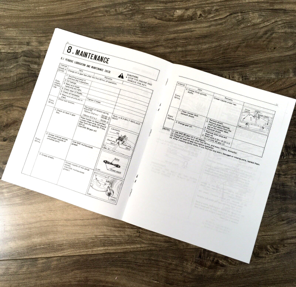 Kubota RC40-G RC44-G RC48-G Rotary Mower Deck Operators Manual Owners w/Parts - Image 4