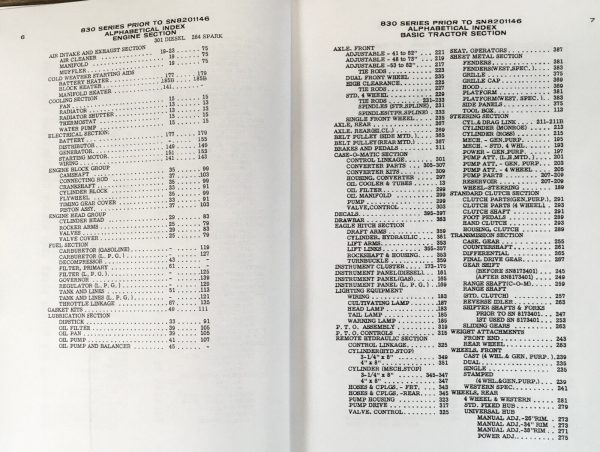 Case 830 831 833 Case-O-Matic Drive Tractor Service Manual Parts Operators Set - Image 3